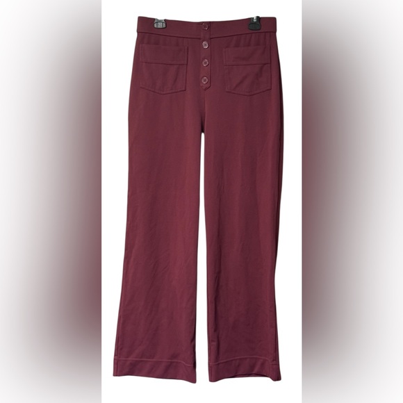 EUC Halara High Waisted Button Multiple Pockets Straight Leg Casual Pants SZ L - Picture 1 of 5